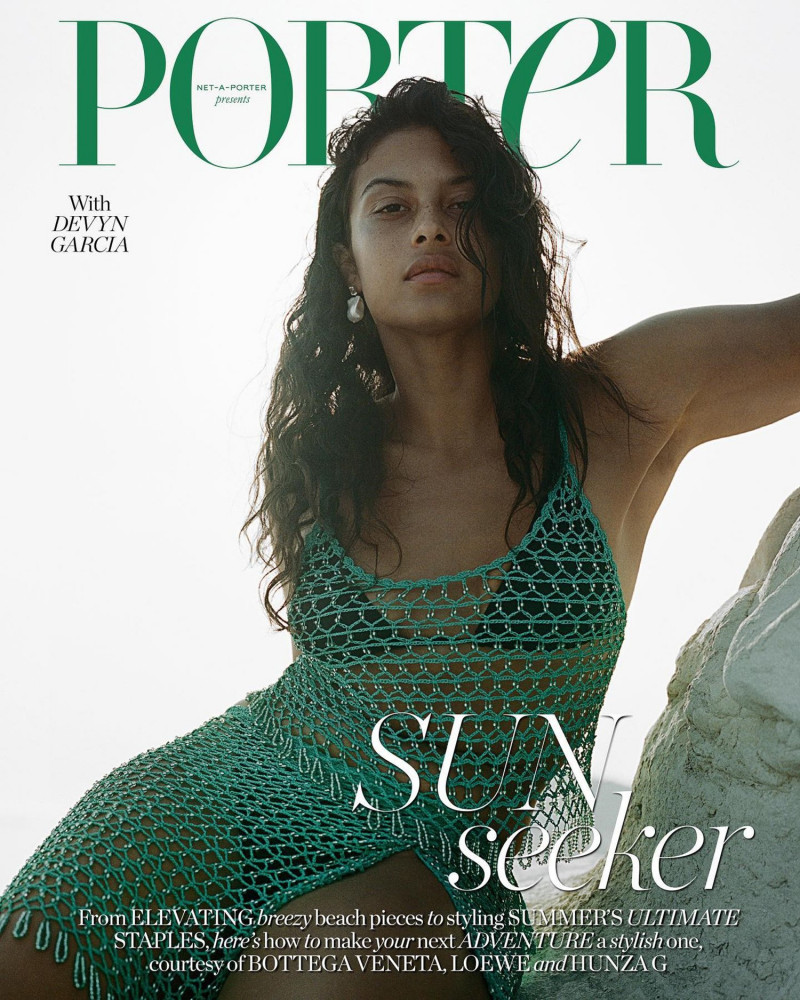 Devyn Garcia featured on the Porter cover from July 2023