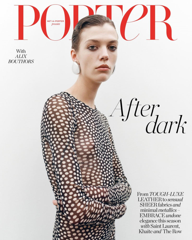 Alix Bouthors featured on the Porter cover from November 2023