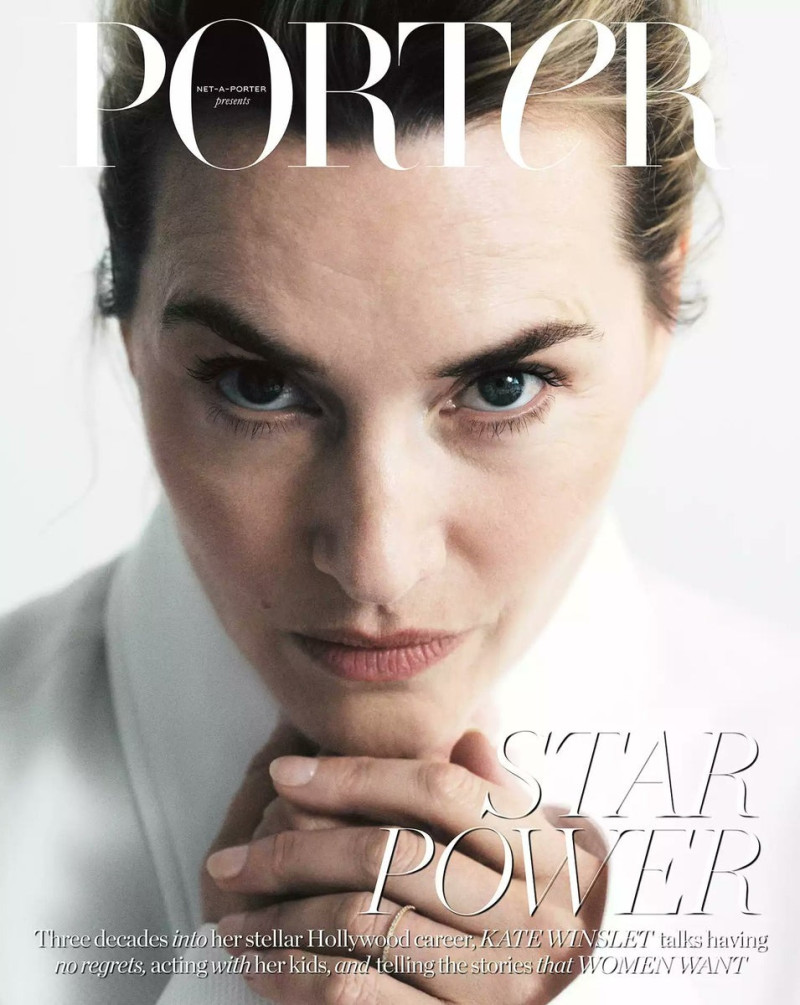 Kate Winslet featured on the Porter cover from February 2024
