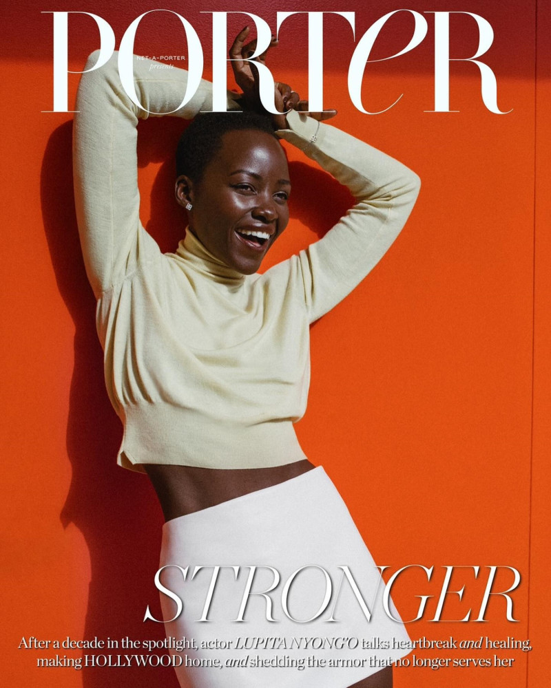 Lupita Nyong\'o featured on the Porter cover from February 2024