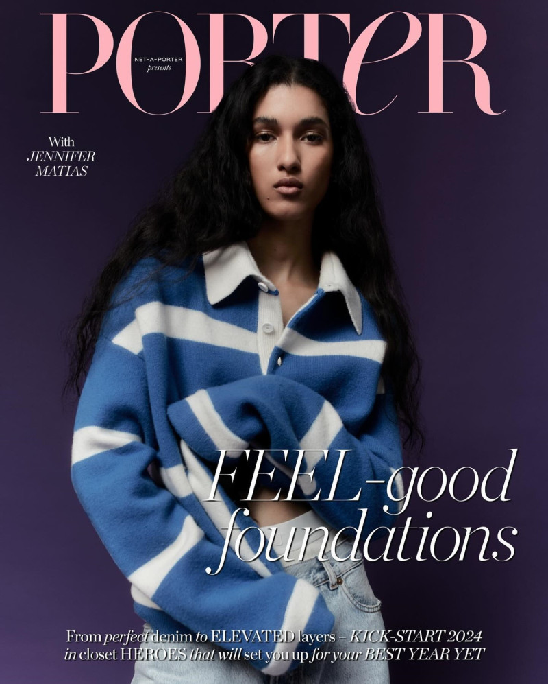 Jennifer Matias featured on the Porter cover from January 2024