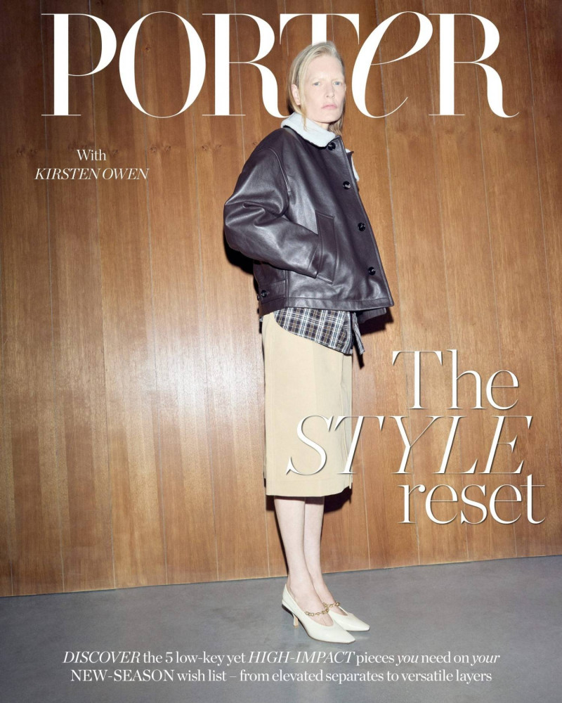 Kirsten Owen featured on the Porter cover from September 2024