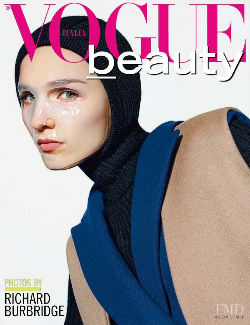 Manuela Frey featured on the Vogue Beauty Italy cover from July 2014