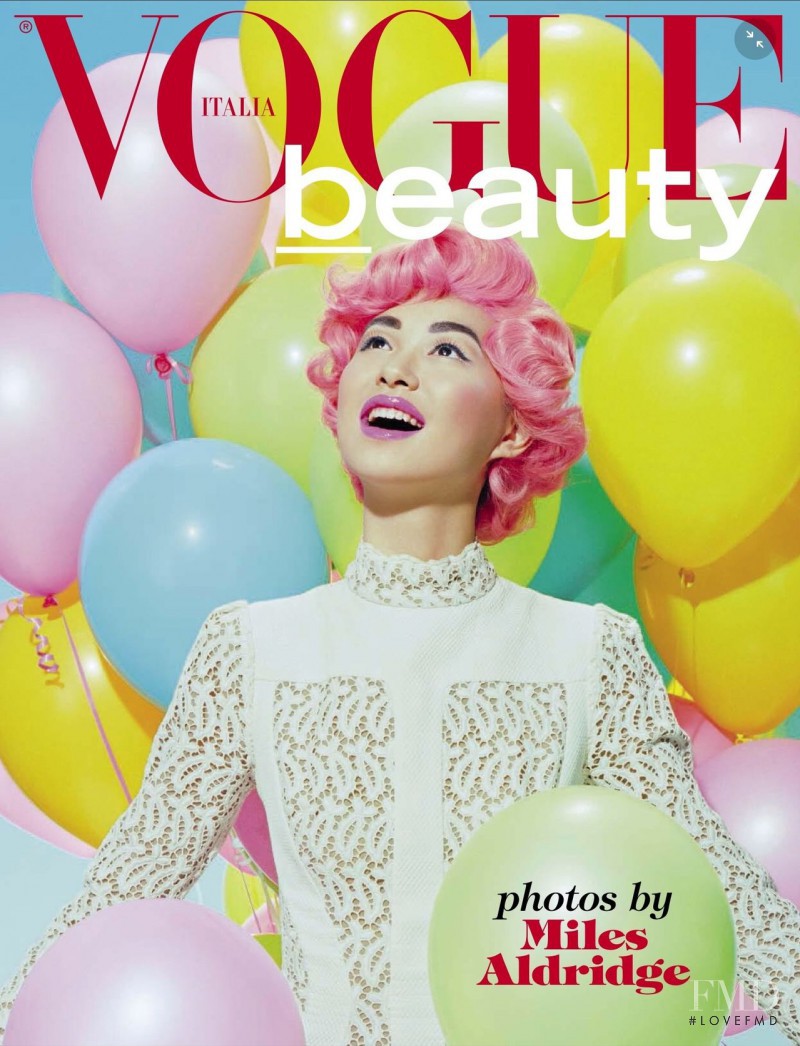 Estelle Chen featured on the Vogue Beauty Italy cover from June 2015