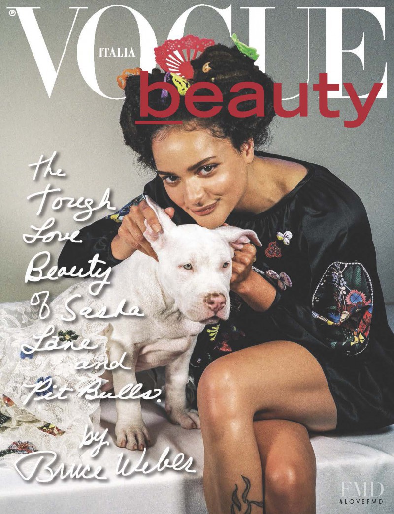 Sasha Lane featured on the Vogue Beauty Italy cover from December 2016