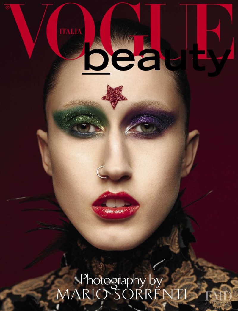 Anna Cleveland featured on the Vogue Beauty Italy cover from June 2016