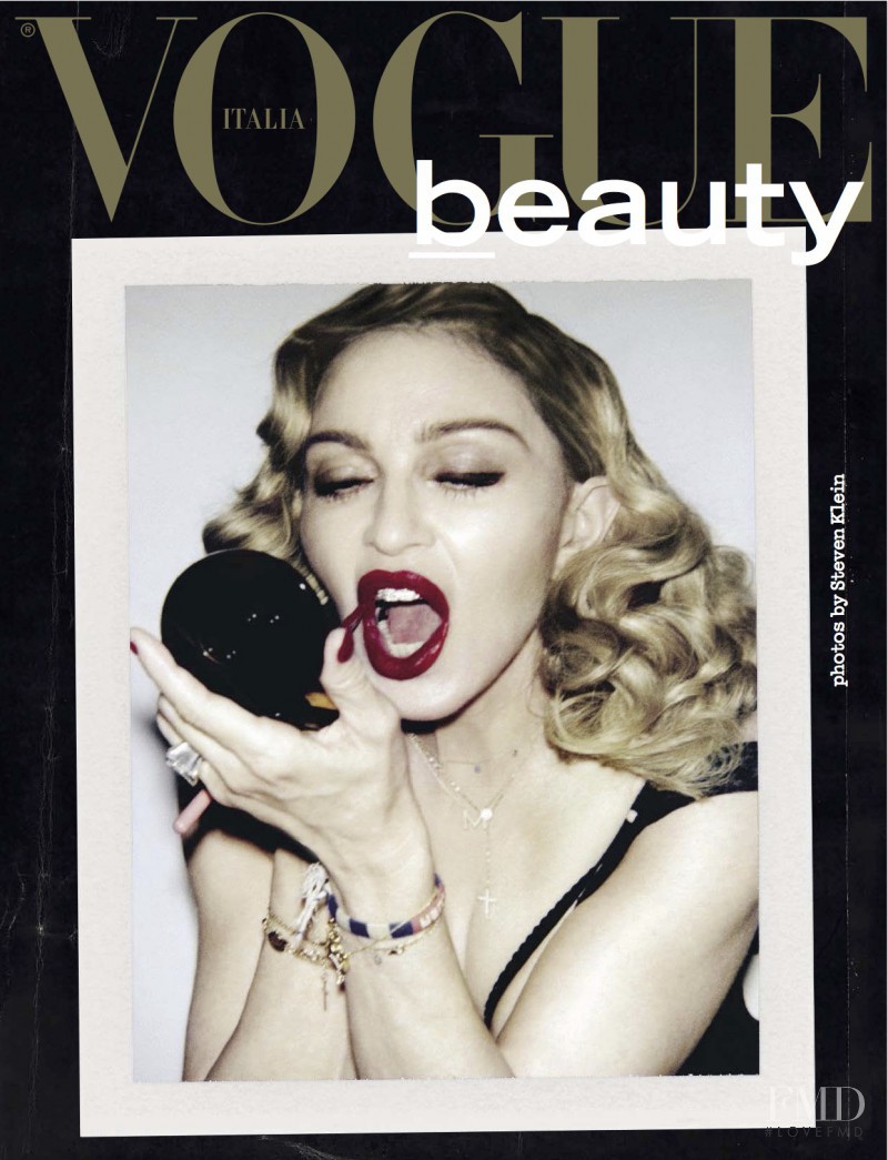 Madonna featured on the Vogue Beauty Italy cover from February 2017