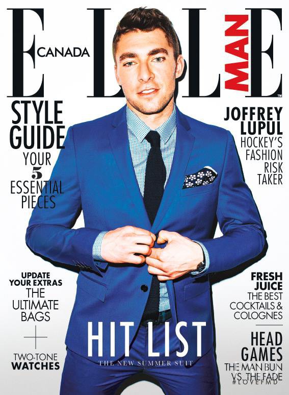 Joffrey Lupul featured on the Elle Man Canada cover from June 2014