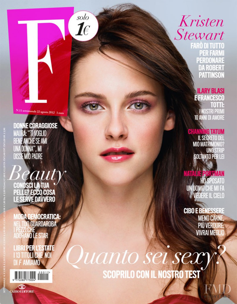 Kristen Stewart
 featured on the F cover from August 2012