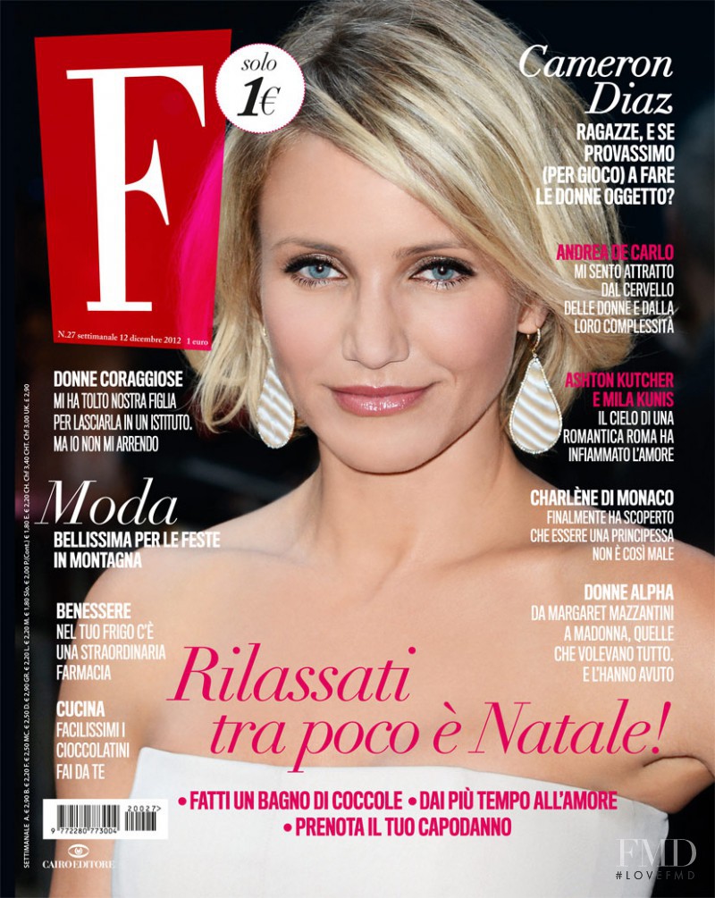 Cameron Diaz featured on the F cover from December 2012