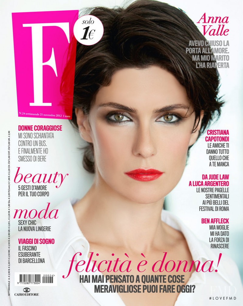 Anna Valle featured on the F cover from November 2012