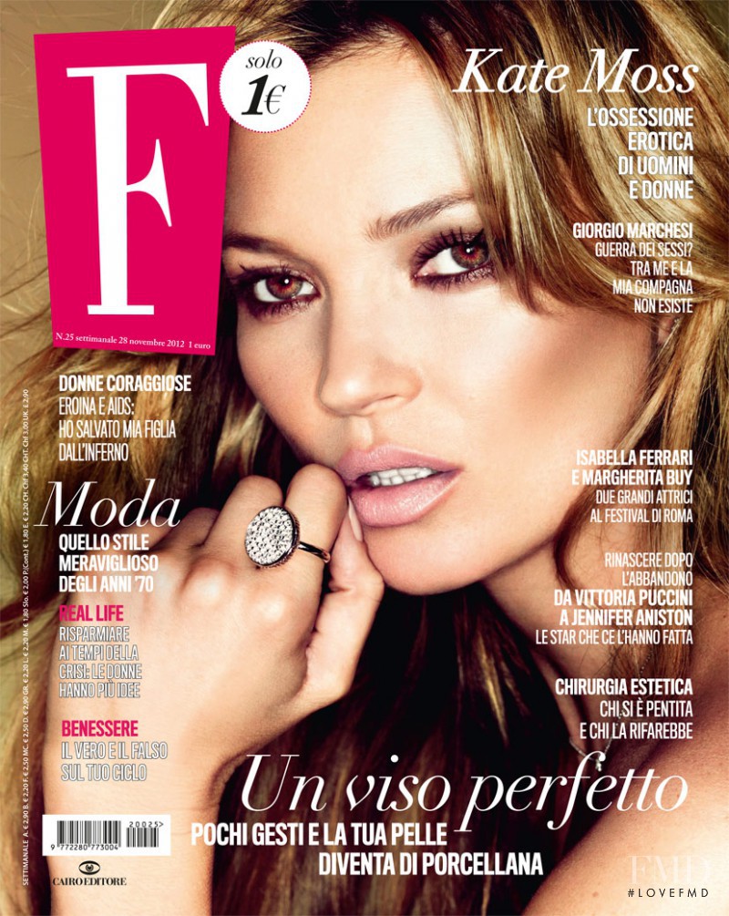 Kate Moss featured on the F cover from November 2012