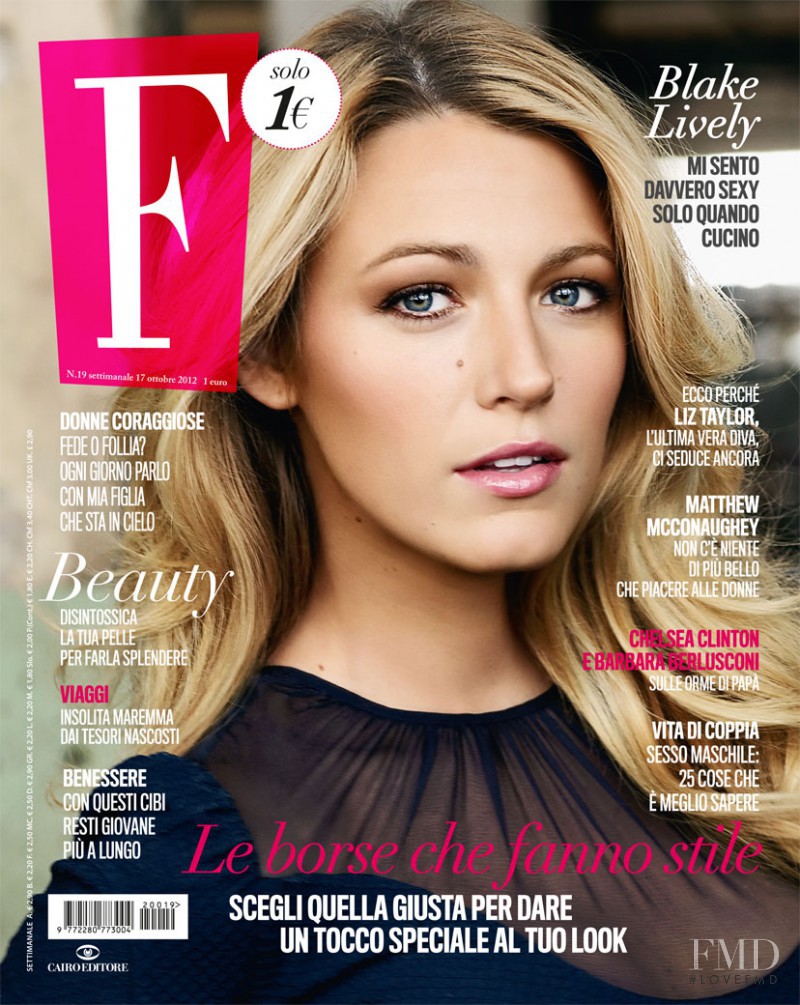 Blake Lively featured on the F cover from October 2012