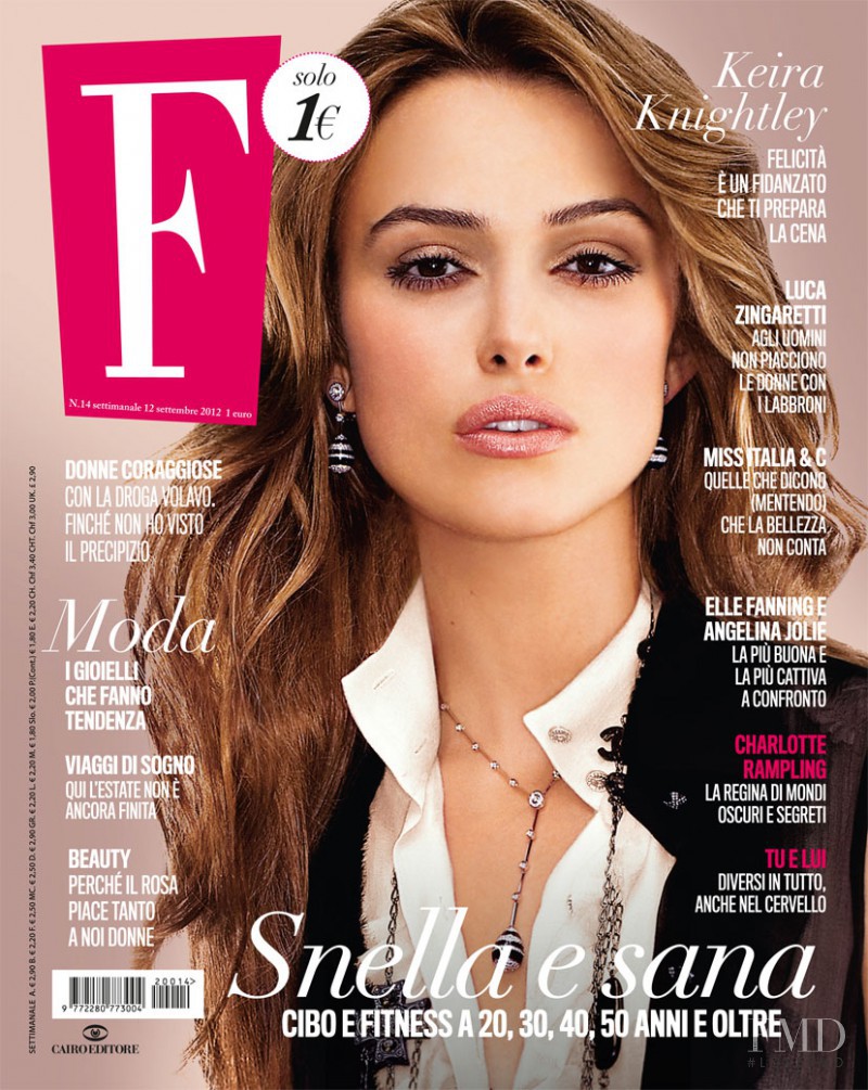 Keira Knightley featured on the F cover from September 2012
