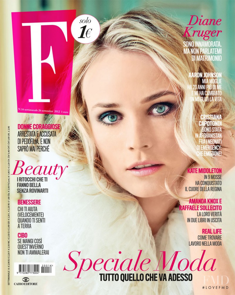 Diane Heidkruger featured on the F cover from September 2012