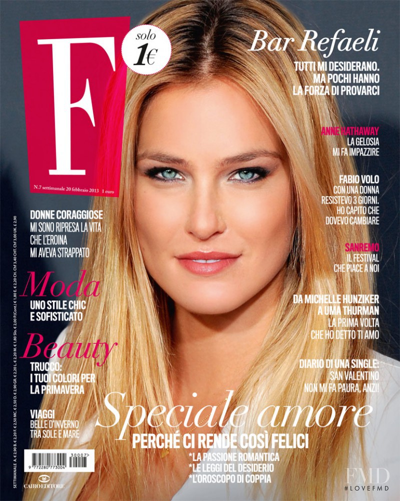 Bar Refaeli featured on the F cover from February 2013