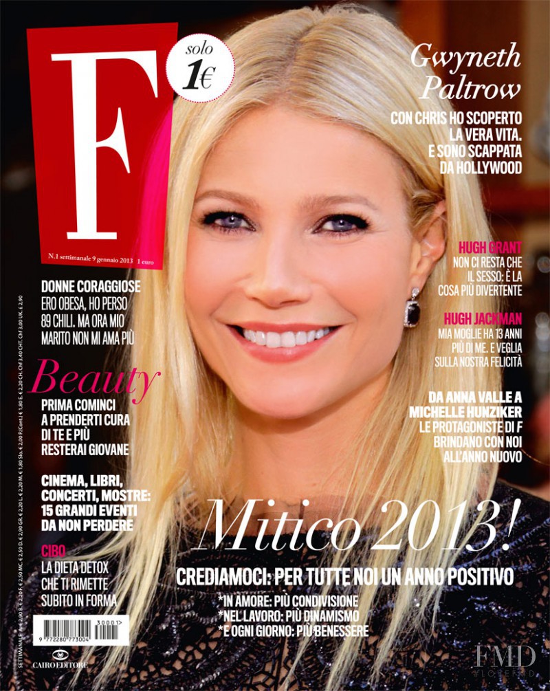 Gwyneth Paltrow featured on the F cover from January 2013