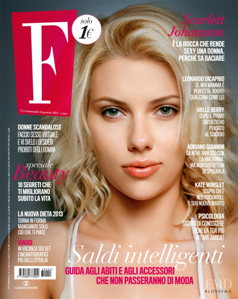 Scarlett Johansson
 featured on the F cover from January 2013