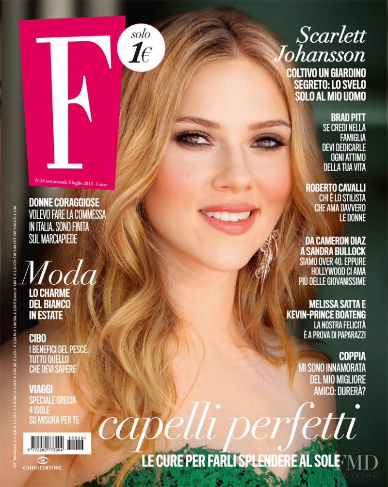 Scarlett Johansson featured on the F cover from July 2013
