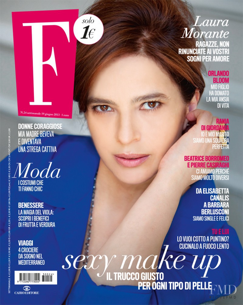 Laura Morante featured on the F cover from June 2013