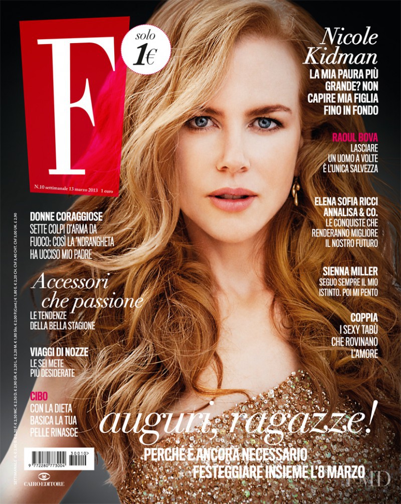 Nicole Kidman featured on the F cover from March 2013