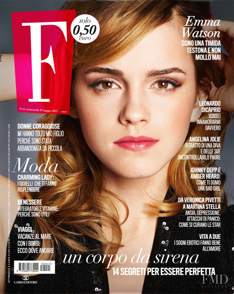 Emma Watson featured on the F cover from May 2013