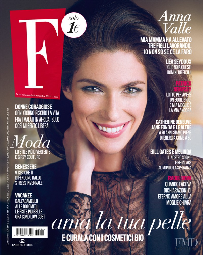 Anna Valle featured on the F cover from November 2013