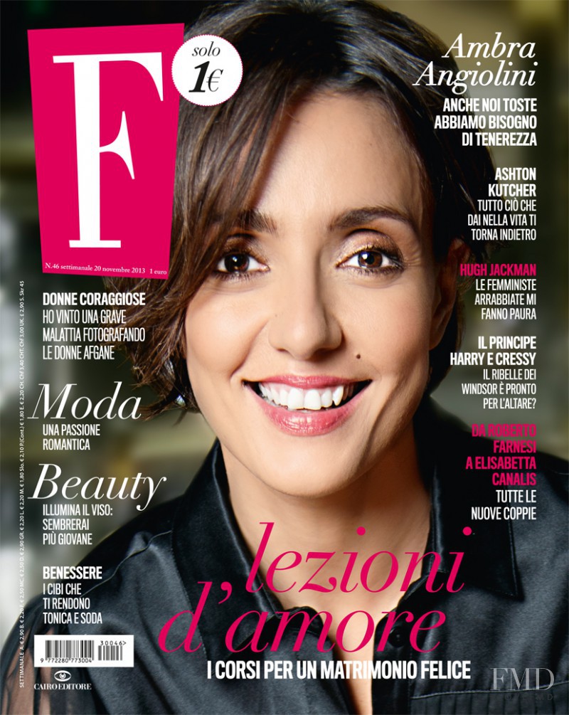 Amber Angiolini featured on the F cover from November 2013
