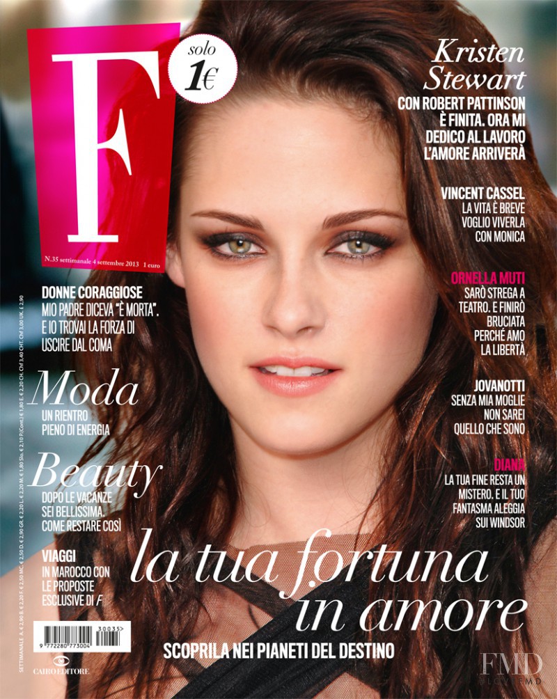 Kristen Stewart featured on the F cover from September 2013