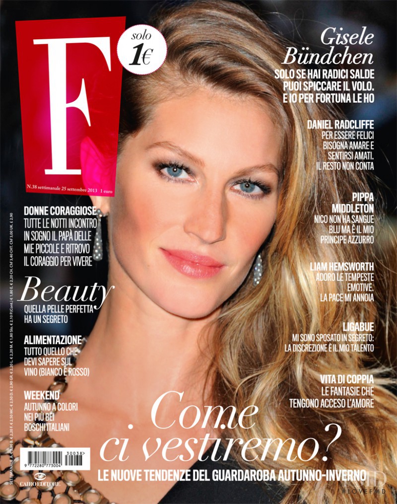 Gisele Bundchen featured on the F cover from September 2013