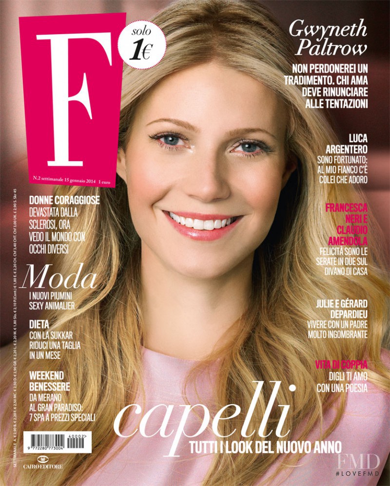 Gwyneth Paltrow featured on the F cover from January 2014