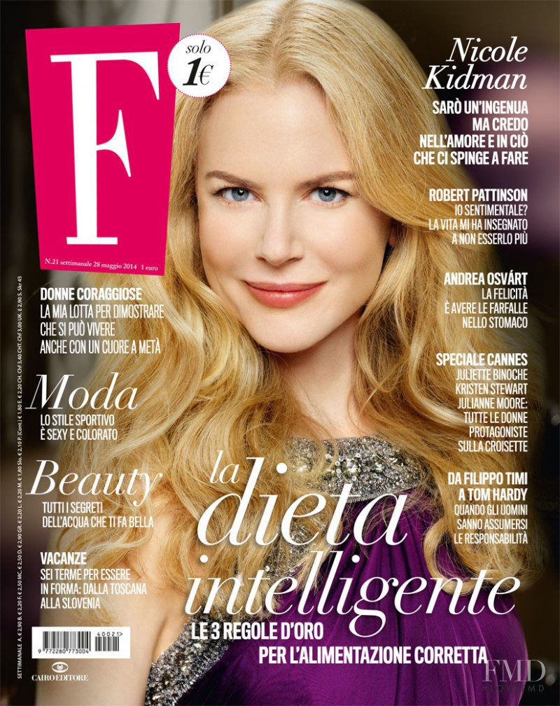 Nicole Kidman featured on the F cover from May 2014
