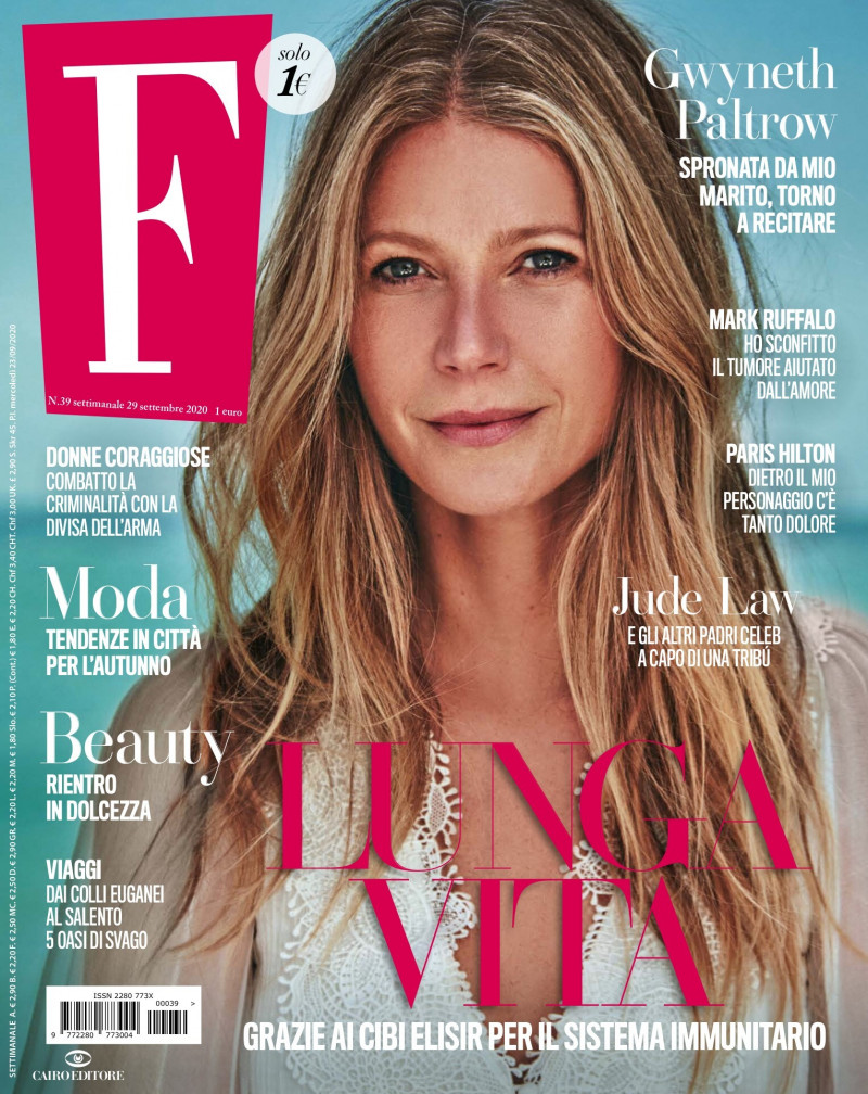 Gwyneth Paltrow featured on the F cover from September 2020
