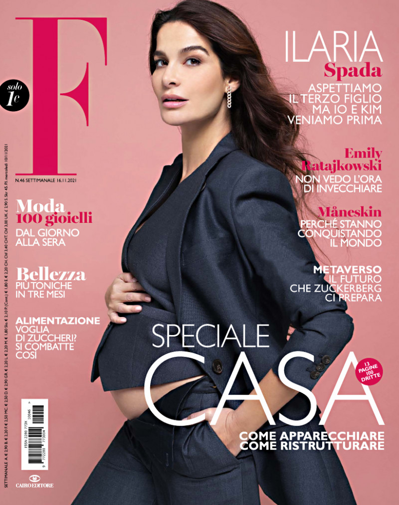 Ilaria Spada featured on the F cover from November 2021
