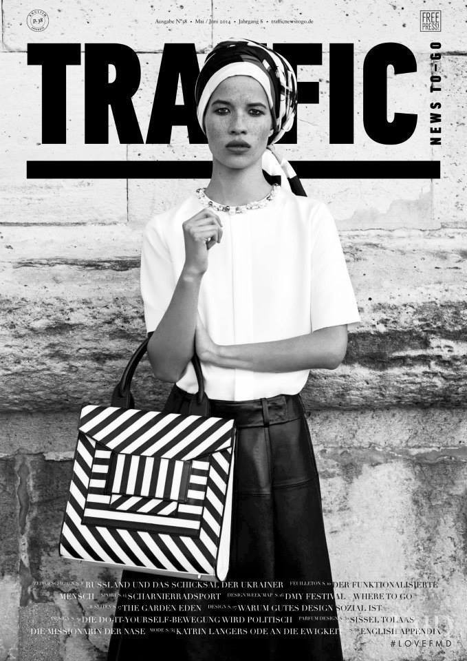 Danielle Hayes featured on the Traffic News to-go cover from May 2014