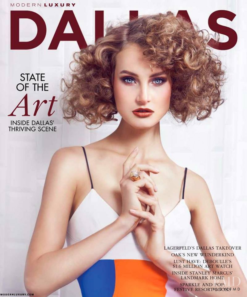 Mariana Idzkowska featured on the Modern Luxury Dallas cover from December 2013