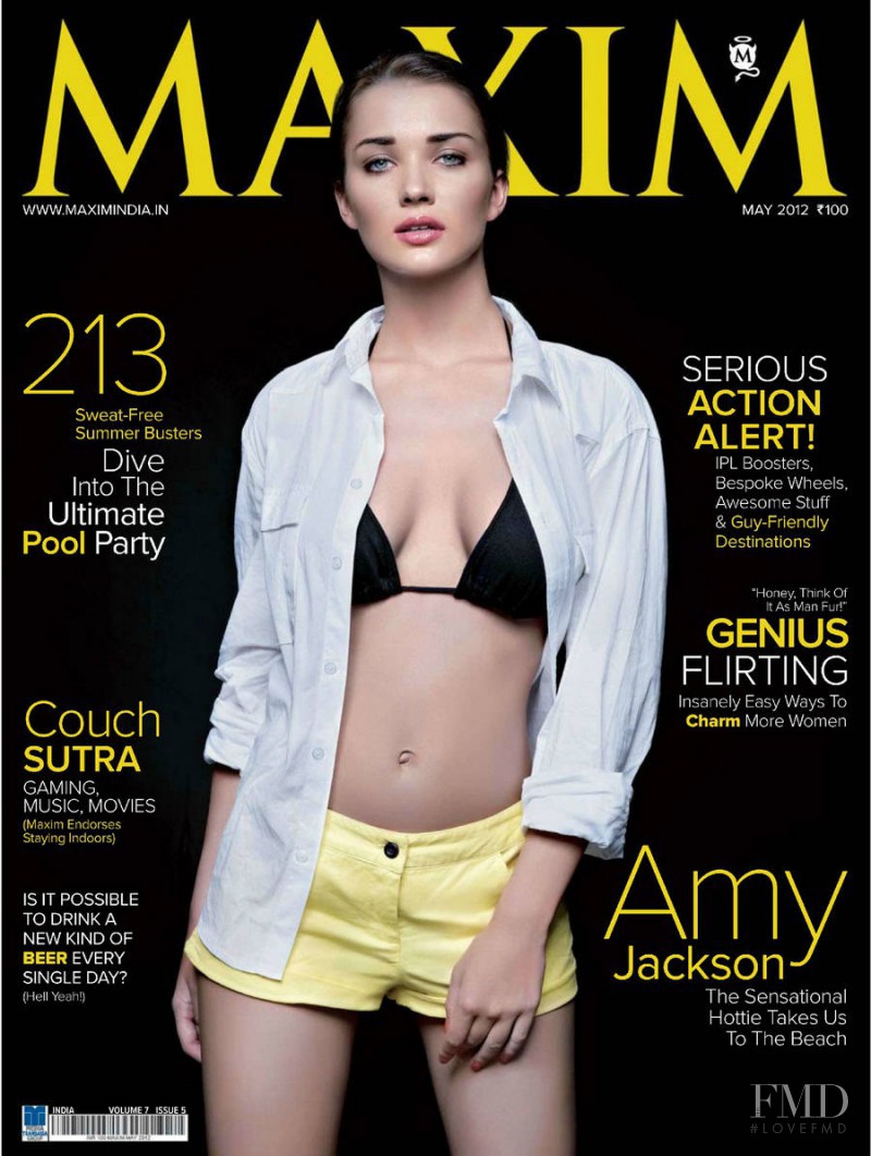 Amy Jackson featured on the Maxim India cover from May 2012