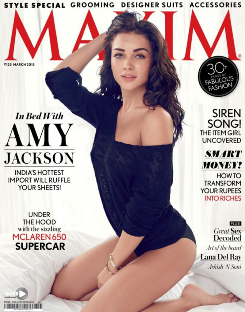 Amy Jackson featured on the Maxim India cover from March 2015