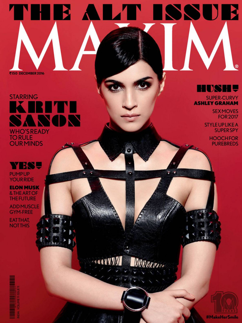 Kriti Sanon featured on the Maxim India cover from December 2016