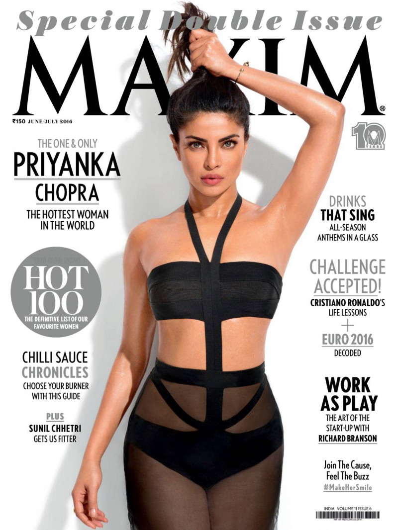 Priyanka Chopra featured on the Maxim India cover from June 2016