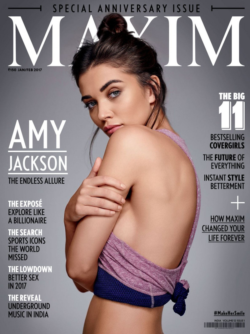 Amy Jackson featured on the Maxim India cover from January 2017