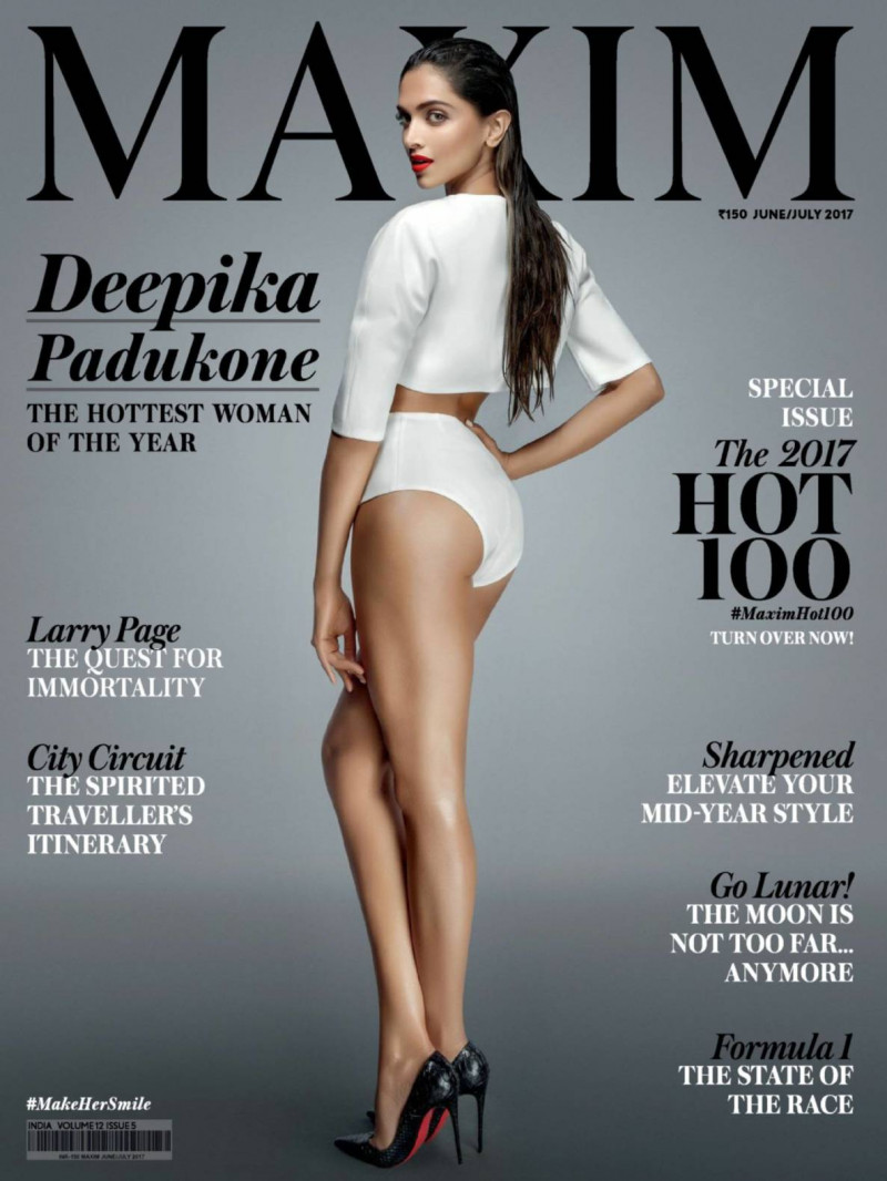 Deepika Padukone featured on the Maxim India cover from June 2017