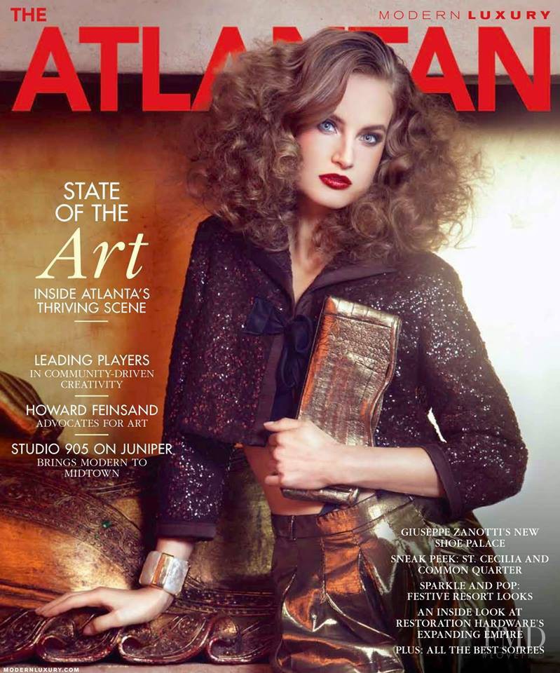 Mariana Idzkowska featured on the Modern Luxury The Atlantan cover from December 2013