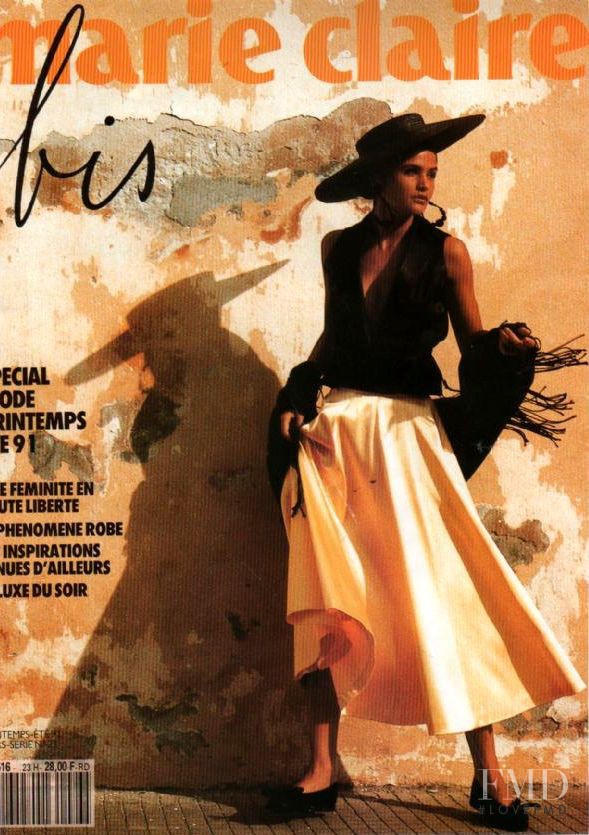 Helena Christensen featured on the Marie Claire France cover from May 1991
