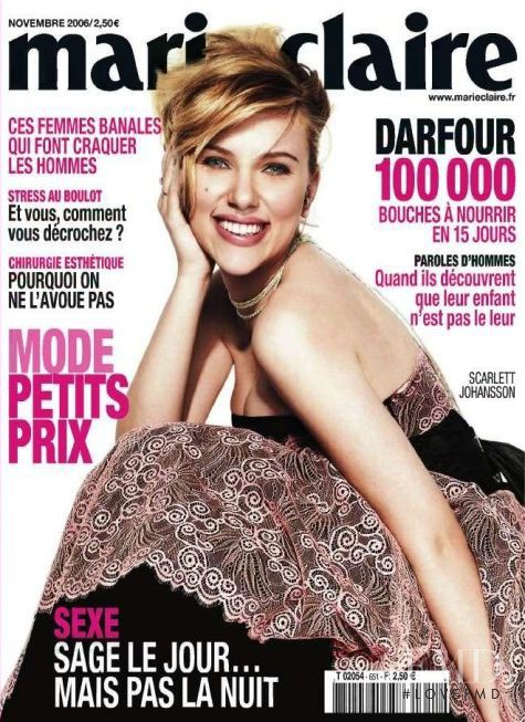 Scarlett Johansson  featured on the Marie Claire France cover from November 2006