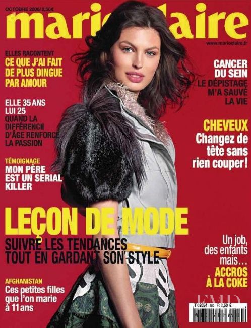 Noëlle Roques featured on the Marie Claire France cover from October 2006