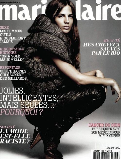  featured on the Marie Claire France cover from October 2007