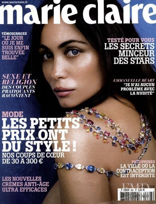  featured on the Marie Claire France cover from April 2008
