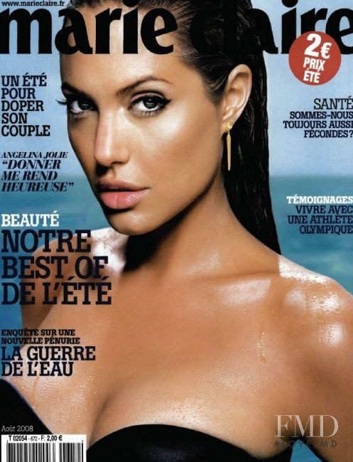  featured on the Marie Claire France cover from August 2008