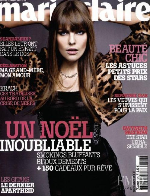  featured on the Marie Claire France cover from December 2008